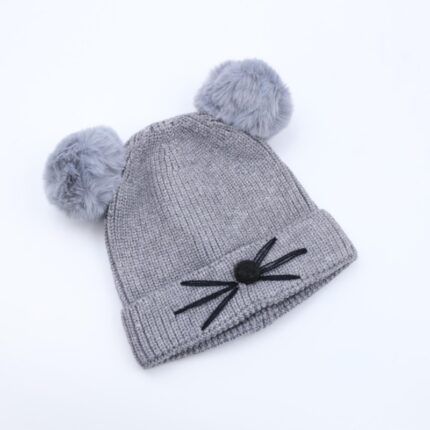 طاقية للأطفال لون سكني غامق