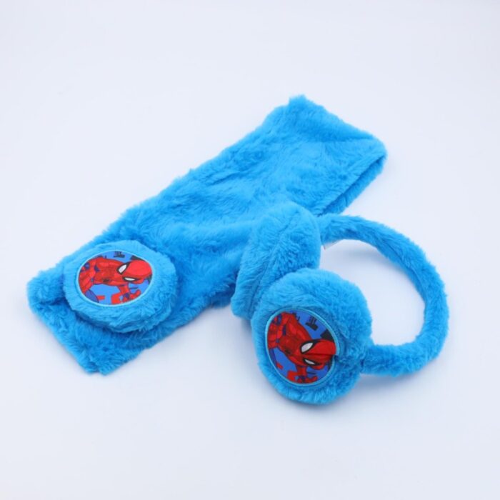 ⁦طوق للأذن مع لفحة للأطفال لون أزرق⁩ - الصورة ⁦4⁩