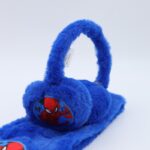 ⁦طوق للأذن مع لفحة للأطفال لون أزرق غامق⁩ - الصورة ⁦3⁩