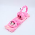 ⁦طوق للأذن مع لفحة لون زهري⁩ - الصورة ⁦3⁩