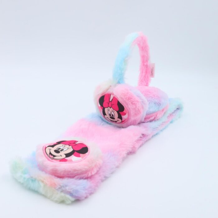 ⁦طوق للأذن مع لفحة لون أزرق⁩ - الصورة ⁦3⁩