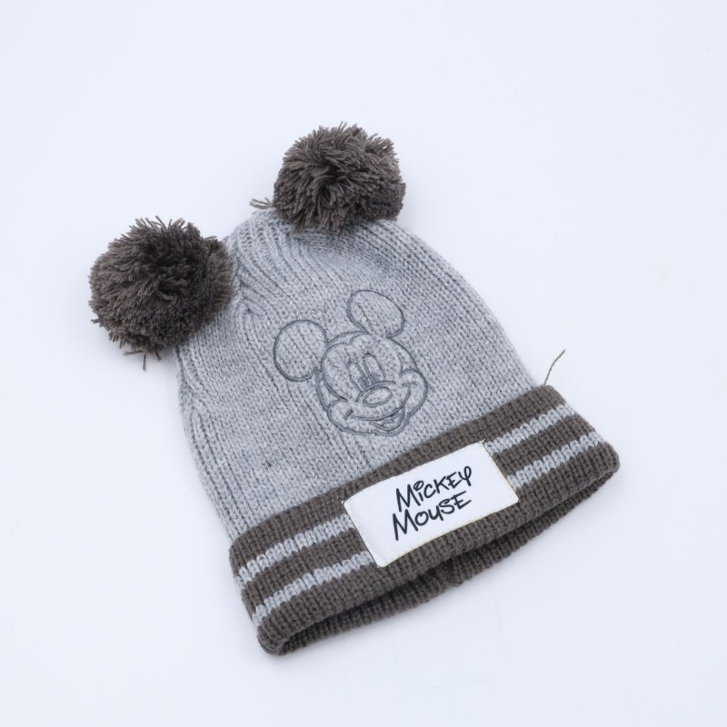 ⁦طاقية للأطفال مع كفوف لون سكني⁩ - الصورة ⁦1⁩