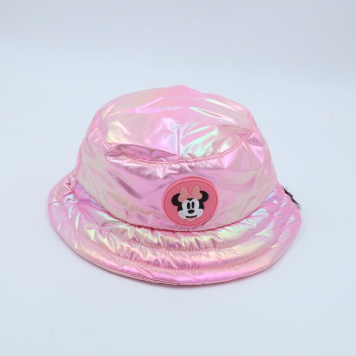 ⁦طاقية للأطفال لون زهري⁩ - الصورة ⁦2⁩