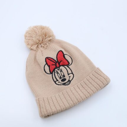 طاقية للأطفال لون بيج