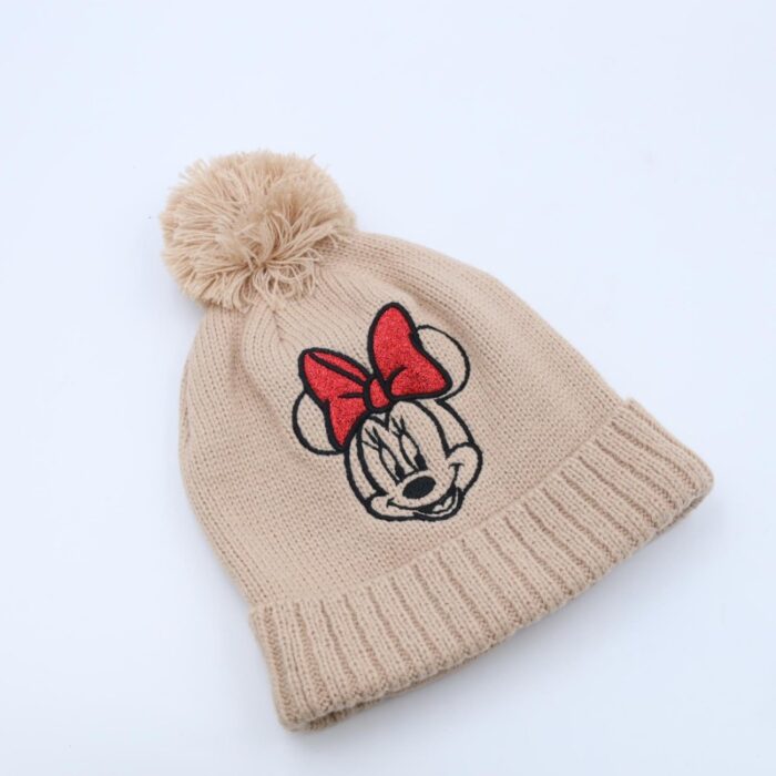 ⁦طاقية للأطفال لون بيج⁩ - الصورة ⁦2⁩