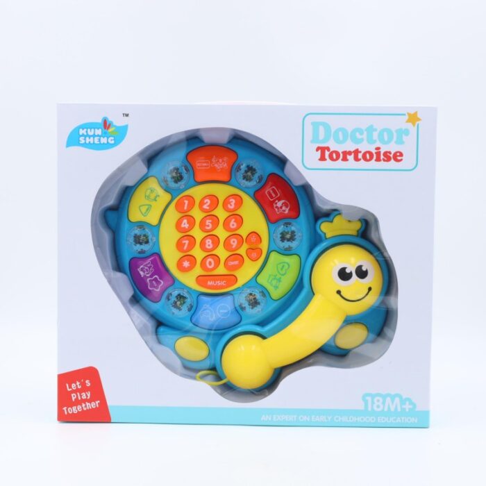 ⁦لعبة تلفون أطفال مع أصوات تعلمية لون أزرق⁩ - الصورة ⁦2⁩