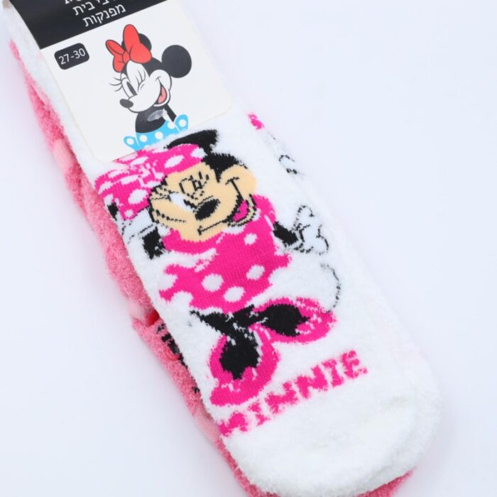 ⁦زوج جرابين بيتي شتوي DISNEY- MINNI MOUSE نمرة 30-34⁩ - الصورة ⁦2⁩