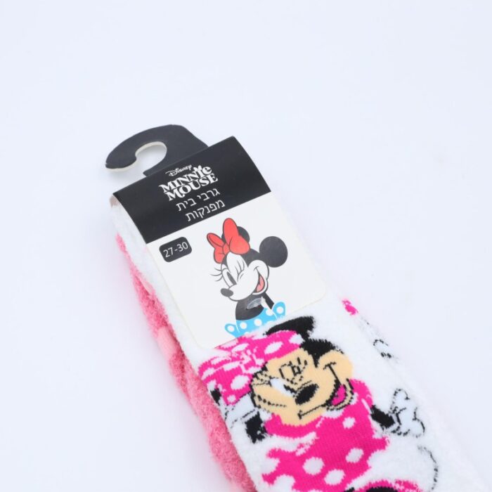 ⁦زوج جرابين بيتي شتوي DISNEY- MINNI MOUSE نمرة 30-34⁩ - الصورة ⁦3⁩