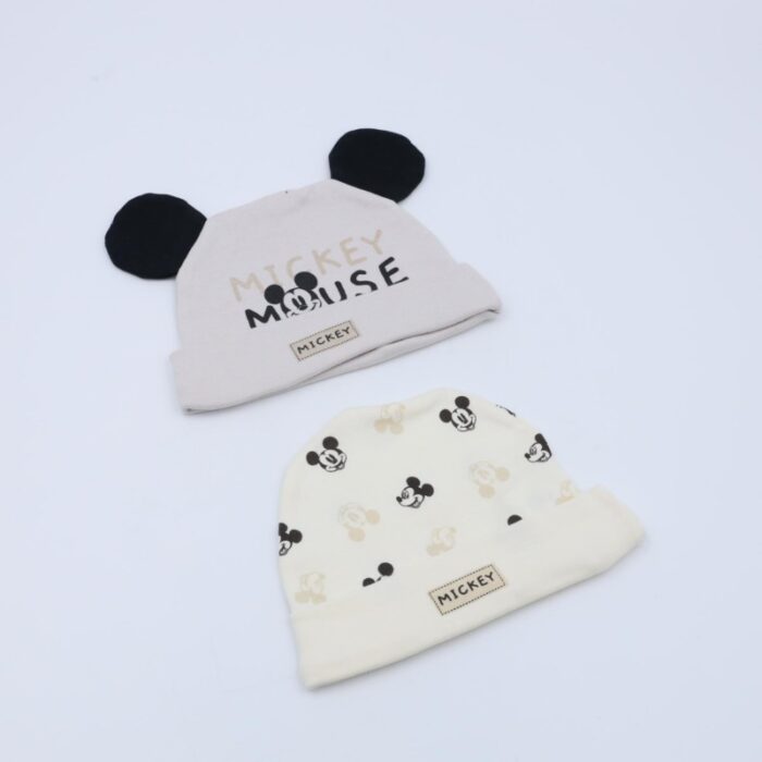 ⁦طقم طاقية MICKEY MOUSE عدد 2 للاطفال⁩ - الصورة ⁦2⁩