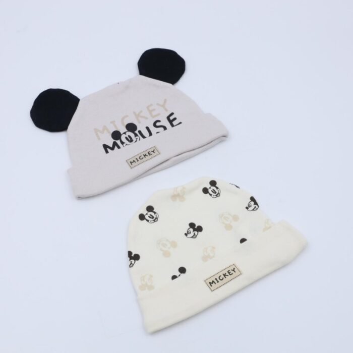 ⁦طقم طاقية MICKEY MOUSE عدد 2 للاطفال⁩ - الصورة ⁦3⁩