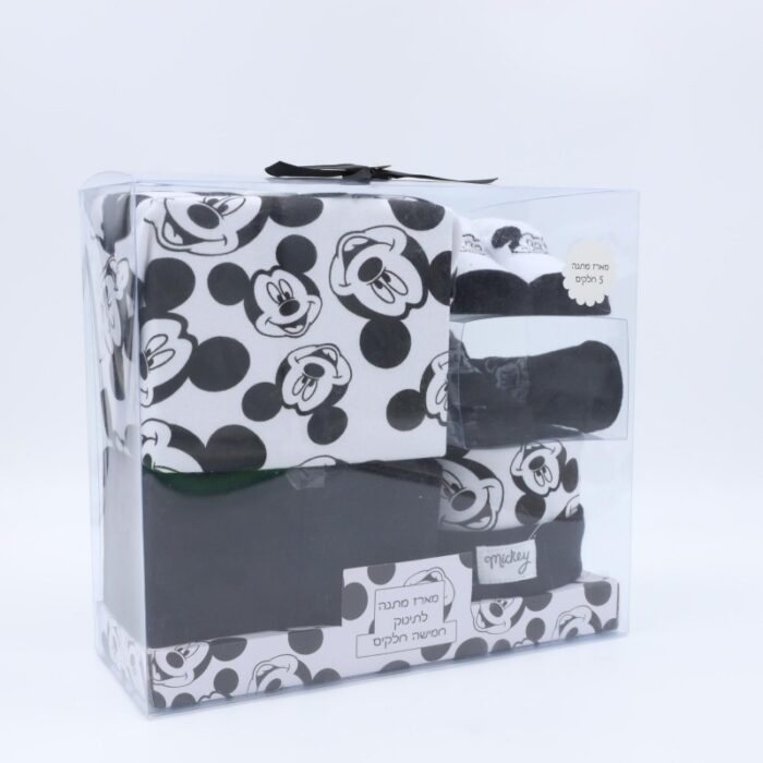 ⁦طقم بيبي حديت الولادة MICKEY MOUSE ولادي 5 قطع⁩ - الصورة ⁦2⁩