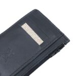 ⁦محفظة شبابية أنيقة من الجلد الطبيعي البقري لون أسود⁩ - الصورة ⁦2⁩