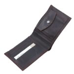 ⁦محفظة شبابية أنيقة من الجلد الطبيعي البقري لون بني⁩ - الصورة ⁦4⁩