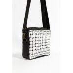 شنطة ستاتية أنيقة بتطريز التراث الفلسطيني لون أسود