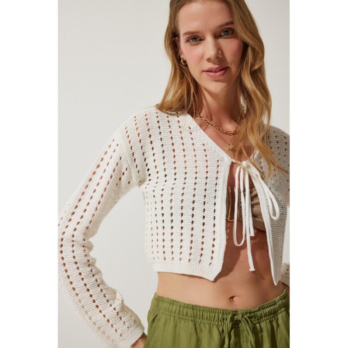 ⁦جرزة صوف ستاتي لون أبيض Happiness İstanbul⁩ - الصورة ⁦5⁩