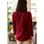 ⁦قميص ستاتي كوردروي لون زهري غامق Olalook⁩ - الصورة ⁦2⁩