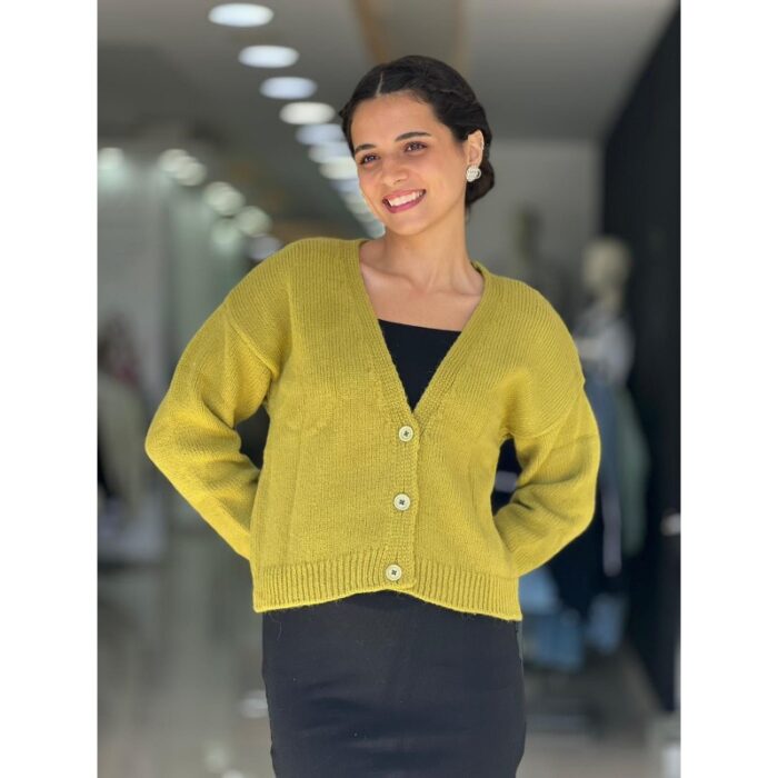 ⁦جرزة ستاتي شتوي لون أخضر فستقي⁩ - الصورة ⁦2⁩