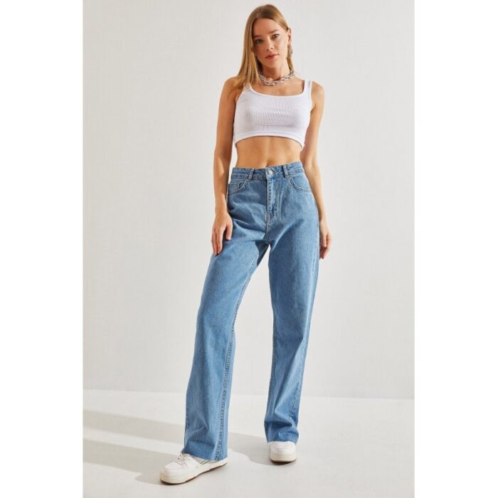 ⁦بنطلون جينز ستاتي رجل عريضة Bianco Lucci⁩ - الصورة ⁦5⁩