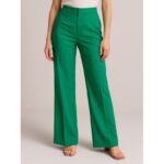 ⁦بنطلون ستاتي قماش لون أخضر⁩ - الصورة ⁦2⁩