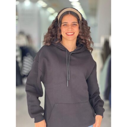 هودي ستاتي شتوي لون أسود