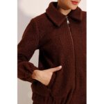 ⁦جاكيت ستاتي شتوي بسحاب لون بني Bigdart⁩ - الصورة ⁦2⁩