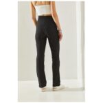 ⁦بنطلون ستاتي أسود مخطط Bianco Lucci⁩ - الصورة ⁦3⁩