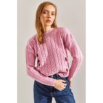 ⁦بلوزة ستاتي شتوي لون زهري Bianco Lucci⁩ - الصورة ⁦5⁩