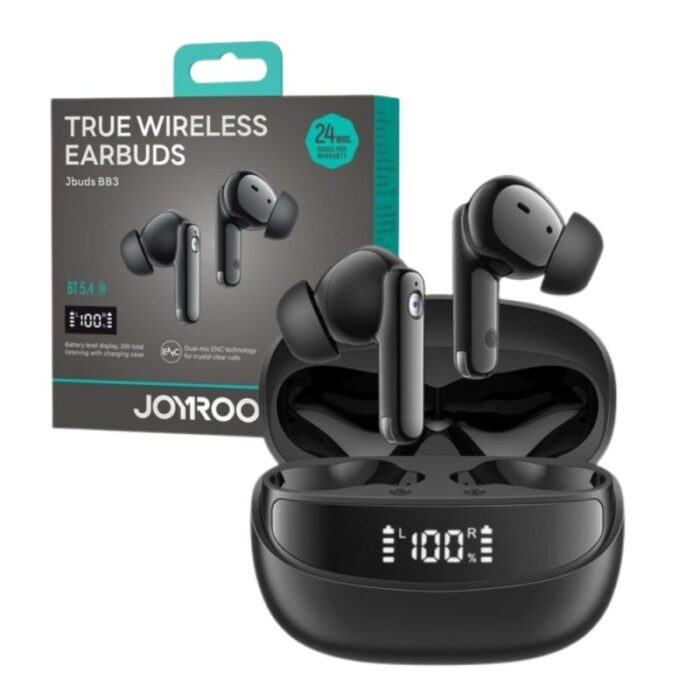 ⁦سماعة لاسلكية جلد رهيبة من جويروم العالمية صوت مايك نقي مع تقنية عزل الضوضاء ومود مخصص للألعاب ومود اخر للموسيقى jbuds bb3⁩ - الصورة ⁦5⁩