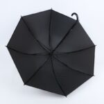 ⁦شمسية سوداء قطر 90 سم⁩ - الصورة ⁦4⁩