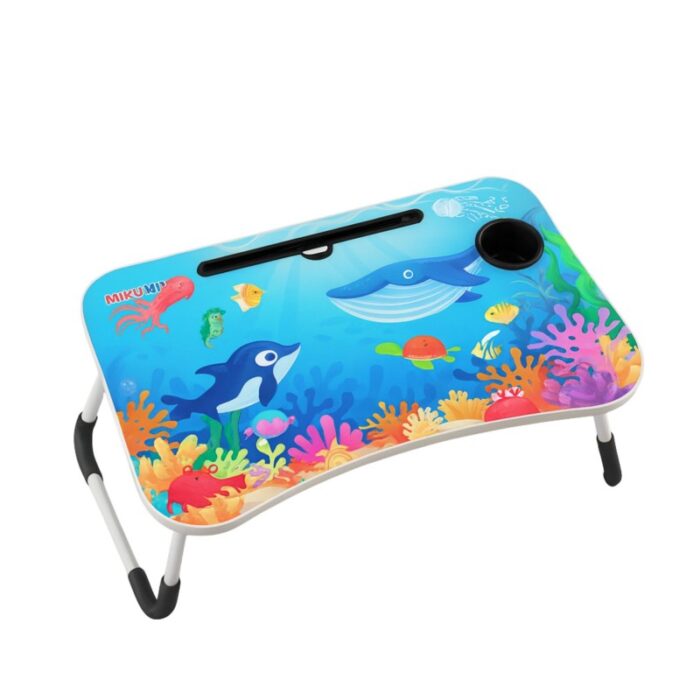 ⁦طاولة خشب للدراسة واللاب توب برسومات متنوعة للأطفال - حسب الشكل المتوفر⁩ - الصورة ⁦10⁩