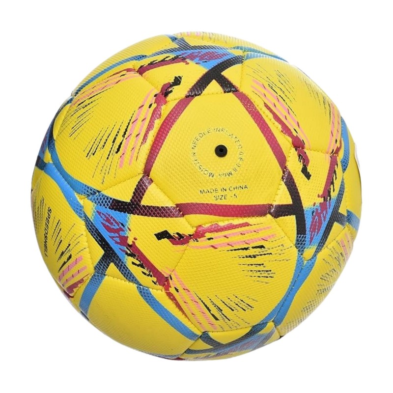 103394566_6970e5ba43d69 كرة قدم مقاس 5 لون أصفر - الصورة 1