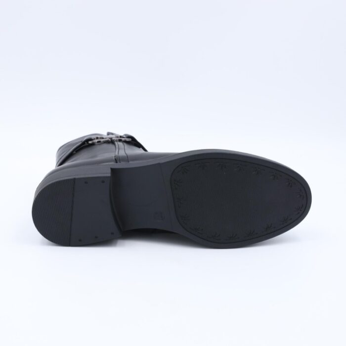 ⁦جزمة نسائية سحاب ساق متوسط الطول لون أسود⁩ - الصورة ⁦6⁩