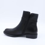 ⁦جزمة نسائية سحاب ساق متوسط الطول لون أسود⁩ - الصورة ⁦8⁩