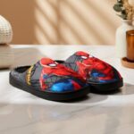 ⁦شبشب شتوي فرو من الداخل سبايدر مان للأطفال لون أسود⁩ - الصورة ⁦7⁩