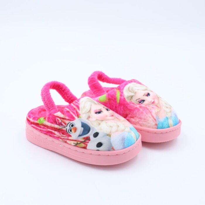 ⁦شبشب شتوي للأطفال لون زهري وفوشي⁩ - الصورة ⁦5⁩