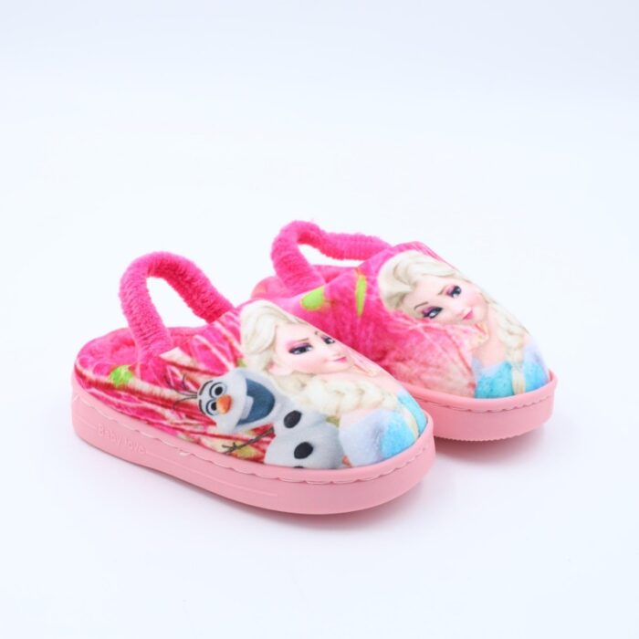 ⁦شبشب شتوي للأطفال لون زهري وفوشي⁩ - الصورة ⁦6⁩