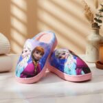 ⁦شبشب شتوي للأطفال لون زهري وبنفسجي⁩ - الصورة ⁦7⁩