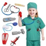 بدلة طبيب جراح الصغير للاطفال- قياس L-طول 110-130
