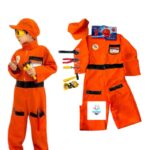 بدلة الميكانيكي الصغير للاطفال- قياس XL-طول130-151