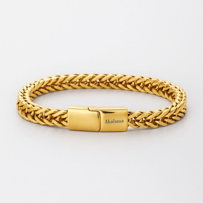 ⁦سوار رجالي لون ذهبي⁩ - الصورة ⁦2⁩