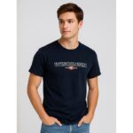 بلوزة رجالية نص كم لون كحلي