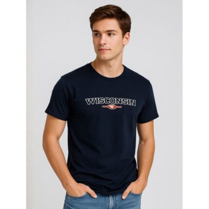 بلوزة رجالية نص كم لون كحلي