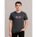 بلوزة رجالية نص كم لون سكني