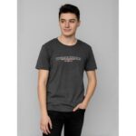 بلوزة رجالية نص كم لون رمادي