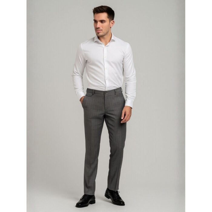 ⁦بنطال رجالي لون رمادي غامق⁩ - الصورة ⁦2⁩