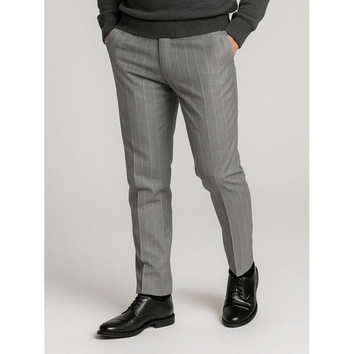 ⁦بنطال رجالي لون رمادي⁩ - الصورة ⁦2⁩