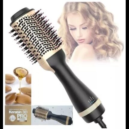 مشط شعر كيراتين برو Keratin 3D Pro Hair Dryer Brush Upgraded 4 in 1 Hair Dryer and Styler Volumize 2000 W