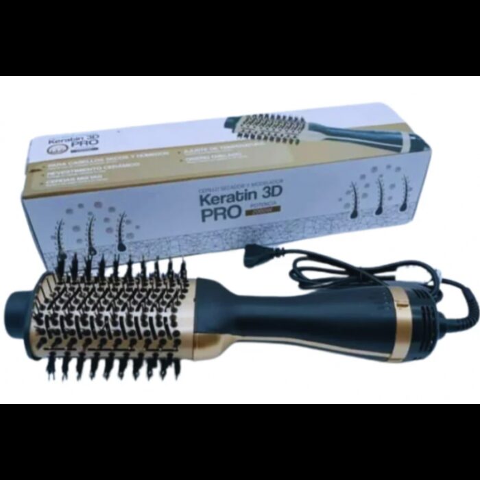 ⁦مشط شعر كيراتين برو Keratin 3D Pro Hair Dryer Brush Upgraded 4 in 1 Hair Dryer and Styler Volumize 2000 W⁩ - الصورة ⁦2⁩