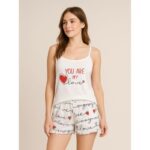 لانجري قطعتين لون أبيض