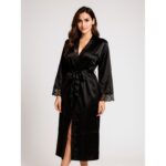 لانجري روب لون أسود